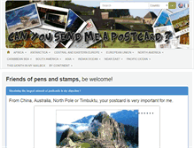 Tablet Screenshot of canyousendmeapostcard.com